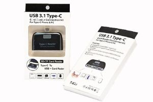 4 In1 USB Type C USB C TF SD Micro SD OTG Card Reader Kartenleser White Black For Macbook Phone
