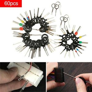 New 60PCS Car Terminal Removal Tool Wire Plug Connector Extractor Puller Release Pin Extractor Kit For Car Plug Repair Tools