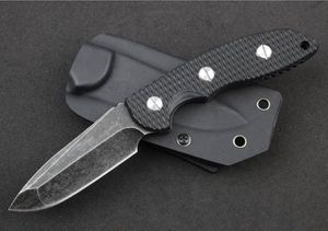 High Quality XM-18 Survival Straight Knife D2 Drop Point Stone Wash/Satin Finish Blade Full Tang G-10 Handle Knives With Kydex