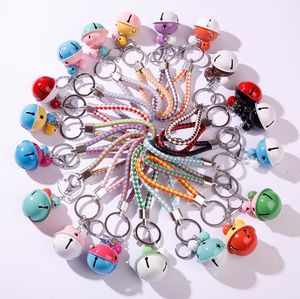 26 kolorów moda podwójny kolor odbiorczy skórzany pleciony łańcuch kluczy tkaninowe uchwyt łańcucha klucza