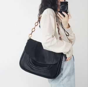 Sacos de estilo minimalista bolsas Novo 2021 Crossbody Bolsa de Ombro Coreano Saco de Subérmica Cadeia de Capacidade Bolsas De Lona