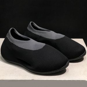 Kadın Ayakkabı Taşı Kömür Örme Spor Ayakkabıları Nefes Alabilir Lüks Eğitmenler Erkek Sarı Koşu Ayakkabıları US5-US13 Kutu No344