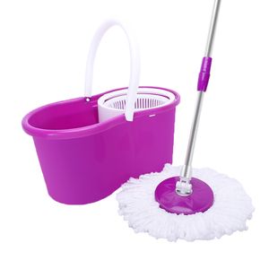 360 Degree Spinning Mop Wheeled Bucket Set Stainless Steel Clean Household 2 Heads Microfiber Spinning Easy Cleaning Floor Mops on Sale