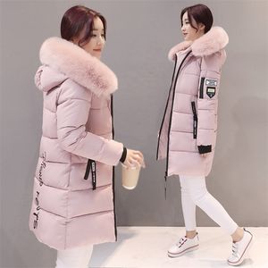 Parka Women Winter Coats Long Cotton Casual Fur Hooded Jackets Women Thick Warm Winter Parkas Female Overcoat Coat MLD1268 201026