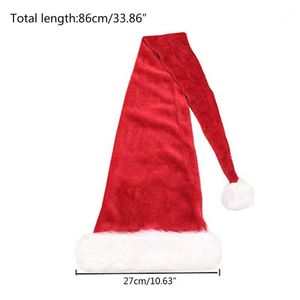 Jul Santa Claus Hat Super Long Novely Xmas Ornaments Holiday Party Decoration For Children and Adults1