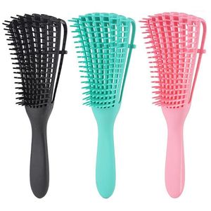 Set di accessori da bagno Pettine da massaggio per capelli Spazzola per capelli con setole di cuoio capelluto Spazzola per capelli bagnata Ricci Spazzola per districare Strumenti per lo styling del bagno1