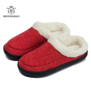 Nuove donne inverno pantofole da casa scarpe solide antiscivolo morbido inverno caldo pantofole da casa camera da letto coperta coppie scarpe da donna diapositive Y1202