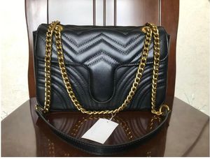 Hot Sale Marmont Shoulder Bags Women gold Chain Crossbody Bag Handbags New Purse Female Message Bag yt-8xz