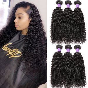 16~24 Inch Kinky Curly Synthetic Hair Extensions Weft Bundles per i capelli Simulation Human Hair bundles HighTemperature Fiber Wefts XP-F1