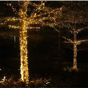 10m 100leds luzes de corda LED decoração de festão de natal para árvores de rua jardim Park Party casamento decoração ao ar livre UE US Plug Y201020