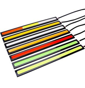 Ny 1PC 17cm 12V COB Universal bil dagtid Running Light Vattentät strålkastare LED Strip Bar Externa lampor Auto Styling DRL Lampor