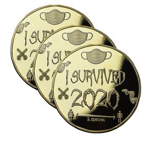 Eu sobrevivi 2020 Commemorative Coin Presentes Lindo Coin Uplifting e Significou Moeda Comemorativa Friends Family Colecionadores Sobreviventes