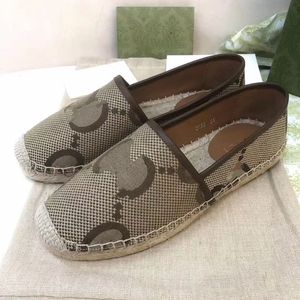 New Luxury Brand Design Goat Leather Woman Espadrilles Classical High Quality Slip On Loafers Comfortable Flat Fisherman Shoes mkjlp00019