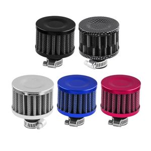 Universal 12mm carro cogumelo estilo filtro de ar para motocicleta fria ar ingestão de ar alto fluxo cárter tampa de ventilação mini filtros de respiro