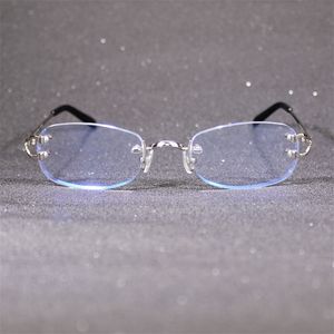 Clear Glasses Frame for Reading Computer Women and Men Carter Eyewear Trendy Rimless Transparent Decoration Accessories