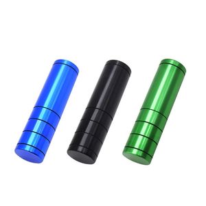 Dugout Tobacco Grinder Smoking Accessories 6-Layer Pipe D32mm*H116mm 4colors Aluminium Alloy Spice Dry Herb Mill Crusher Automatic Ejection Grinders