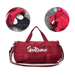 Pembe Su Geçirmez Spor Naylon Yoga Çanta Kadın Fitness Eğitim Açık Kamp Seyahat Duffle Omuz Çanta SAC DE Sırt Çantası Spor Q0705