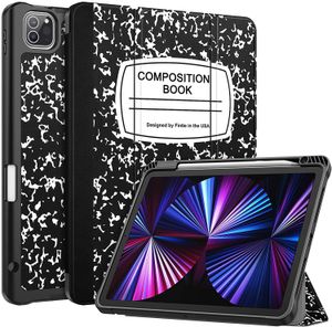 Slimshell Case för iPad Pro tums rd generation Mjukt flexibelt TPU stativbackskydd med pennahållare även passar iPad Pro Sammansättningsbok