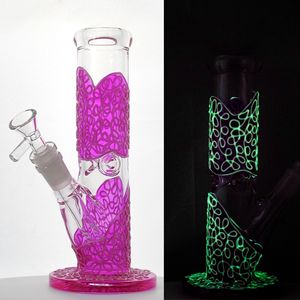 Heady Handwork Water Glass Bong Straight Perc Oil Dab Rigs Ice Pinch 18mm Female Joint Water Pipes Narghilè con downstem diffuso LXMD20107