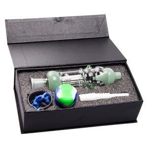 Caixa de presente de cachimbo de cachimbo Csyc NC016 Bongo de cachimbo de fumar 14 mm de quartzo de cerâmica Dabber DABBER OD 32mm CAGA de pássaro Perc cerca de 8,03 polegadas Dab Rig Beld Water Tubs