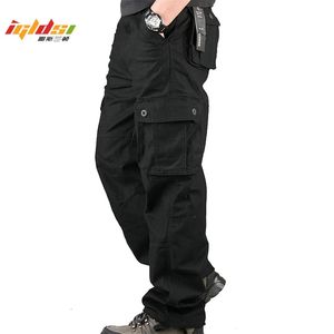 Pantaloni cargo militari in cotone da uomo 6 tasche Pantaloni da combattimento da lavoro casual Pantaloni cargo mimetici militari maschili Plus Size 42 44 201110