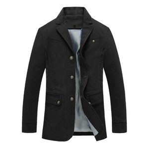 Novo design trench casaco homens outono algodão esbelto sobretudo de alta qualidade moda homens windbreaker jaquetas exército verde preto