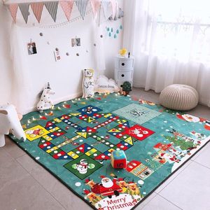Tapetes de banho estilo nórdico moda moda brinquedo de brinquedo mapa de cena de jogo jogo infantil bebês arborizando cobertores de chão de natal infantil brinquedo1