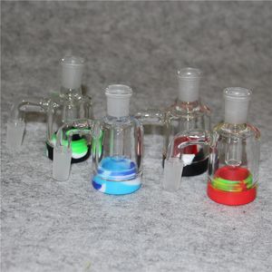 Glass Ash Catcher Water Pipe Bubbler Ashcatcher Bong Ashcatchers Silicone Wax Container Dabber Tool Silicon Hand Pipes