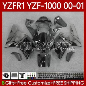 Обсуждение OEM для Yamaha YZF-R1 YZF1000 YZF R 1 1000 CC YZFR1 00 01 02 03 серый пламя кузова 83NO.94 YZF R1 1000CC 2000 2001 2002 2003 YZF-1000 00-03 Комплект мотоциклов