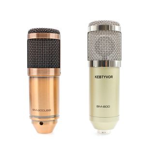 BM 800 USB Mikrofon Mikrofon Studio z statywem Statyw Regulowany MIC do nagrywania komputera Karaoke Uaktualniane BM800