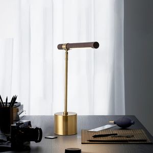 Moderne Tischlampe Holz Tischlampe Kaffee Holz LED Tischlampe Leselampe Arbeitszimmerlampe Schlafzimmer Wohnzimmer Beleuchtung