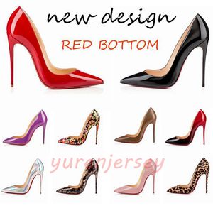 2022 Red Bottoms High Heels Women Casual Shoes Vintage Свадебная черная красная опор