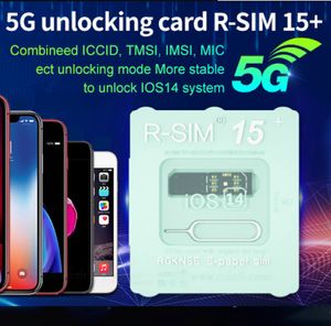 Desbloquear Dispositivos Original RSIM 15+ R-sim 15 mais Ativação inteligente Cartões SIM Cartão desbloqueio para celular iphone 7 8 x XS XR 11 12 Pro Max Fit Edit ICCID