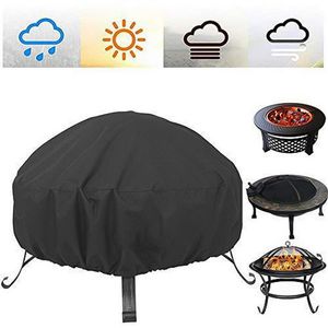 Outdoor Garden Yard Round Canopy Furniture Covers Impermeabile Patio Fire Pit Cover Protezione UV Grill BBQ Shelter Parapolvere T200619