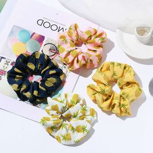 Factory wholesale Korean version of the net red large intestine hair ring fruit print girl tie head rope multi-color optional