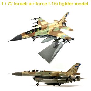 Specialerbjudanden 1/72 Israeliska flygvapnet F-16i Fighter Model Färdig produktlegering Samlingsmodell LJ200930