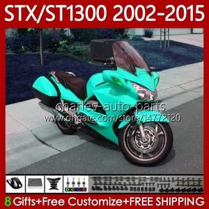 OEM Body for Honda Pan Europeu St1300 STX ST 1300 02-15 93NO.116 ST-1300 Glossy Cyan STX1300 2002 2003 2008 2008 2008 2008 2009 2010 2012 2013 2014 2015 Feeding