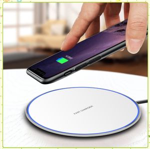 15W Fast Wireless Ladegerät Typ C USB QI-Anlage für Samsung Galaxy S10 S20 S9 Anmerkung 10 iPhone 11 Pro XS Max XR X Plus mit Retail-Box MQ100