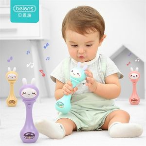 Beiens Baby Rattles Early Development Toys 0-12 Months Baby Musical Hand Shaking Rattle Toy Funny Educational Mobiles Toys Gifts 201224
