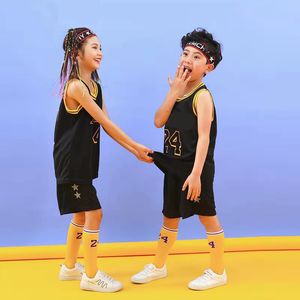 2-7 years boy and girl summer suit baby basketball football sleeveless vest shorts two-piece performance suit Breathable perspiration on Sale