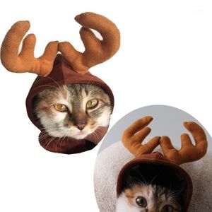 Christmas Decorations 1pcs Reindeer Horn Hat Kids Dog Pet 2021 Year Costume Party Kid Dress Up Hats Supplies1