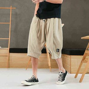 2022 Nowa Streetwear Męskie Szorty Dorywczo Wielki Rozmiar Spodenki Cargo Mężczyźni Nowa Bermuda Długość kolana Mężczyzna Krótkie spodnie Plus Size 7XL 8XL G220308