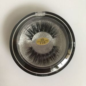 False Eyelashes One-Pair Package 3D Mink Lashes Handmade F09 Wholesale
