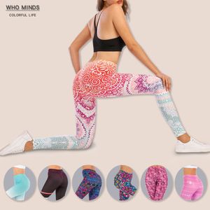 Omber aztec sexig fitness leggings kvinnor tryckta legginer mujer elasticitet legging anti cellulit push up mjuka byxor slim legins lj201006