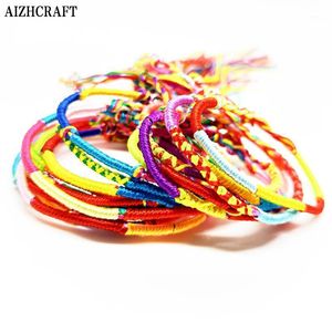 Wholesale tennis package for sale - Group buy Tennis AIZHCRAFT Handmade Package Bohemian Multicolor Tibetan Woven Rope Bracelet For Women Men Love Lucky Charm Jewelry Himalaya Gifts