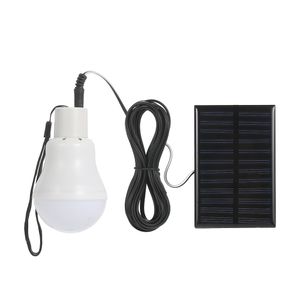 12LEDS Solar Powered Rechargeable LED Glödlampa med solpanel