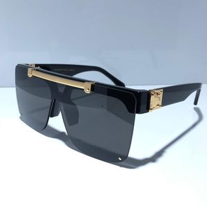 Luxury-1194 Designer Solglasögon för män Fashion Square Enkel UV 400 Lens Coating Mirror Lens Färgpläterad ram Komma med förpackning
