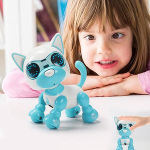 Smart Robot Dog Electronic Puppy Husdjur Leksaker Barn NDuctive Touch Intelligent Interaction Fun Playmate Ljud Flexibel Inspelning LJ201105