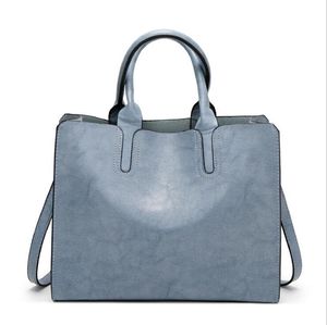 HBP 2021 fashion female bag ladies one-shoulder diagonal large-capacity handbag oil leather big wholesale brown