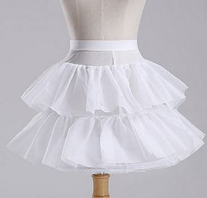 Petticoats Wedding Bride Bridesmaid Accessori Crinolina 1-Hoop a 2 strati Flower Girl Dress Kidskirt